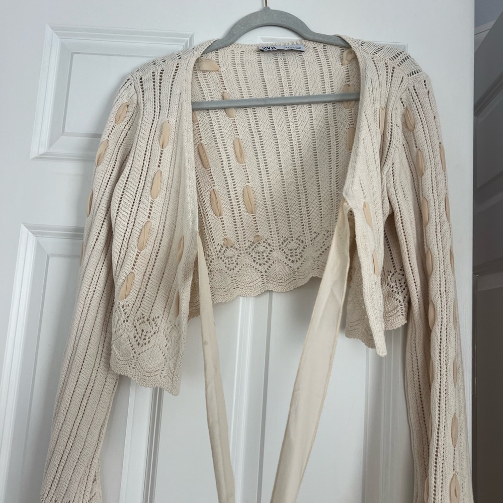 Zara Cream Knit Women's Sweater